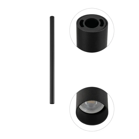 Lampa sufitowa FOURTY M BLACK 10821 - Nowodvorski