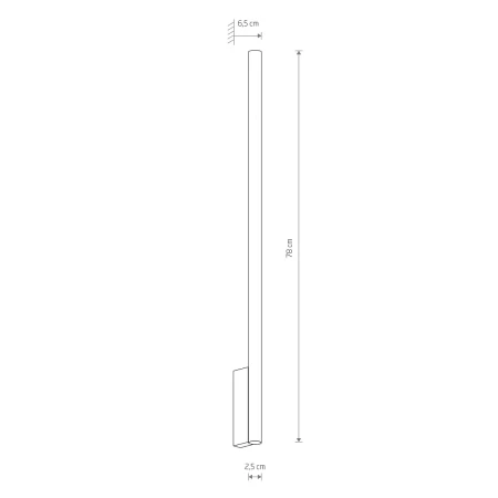 Kinkiet LASER WALL XL BLACK 10827 - Nowodvorski