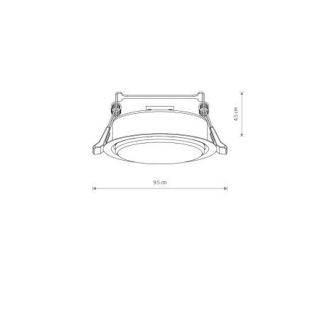 Lampa do wbudowania UNO S BLACK 10841 - Nowodvorski