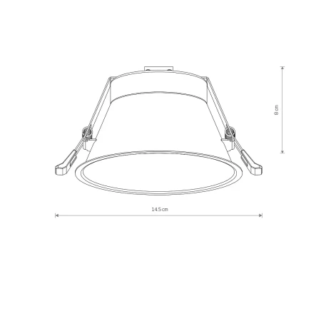 Lampa do wbudowania UNO L WHITE 10844 - Nowodvorski