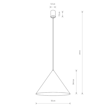 Lampa wisząca ZENITH L SILK GRAY 10872 - Nowodvorski