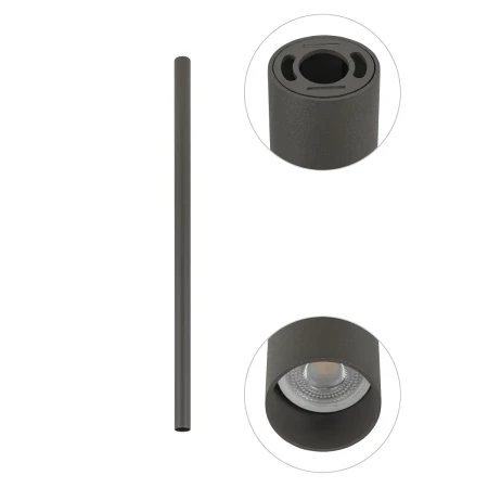 Lampa sufitowa FOURTY L UMBRA GRAY 10896 - Nowodvorski