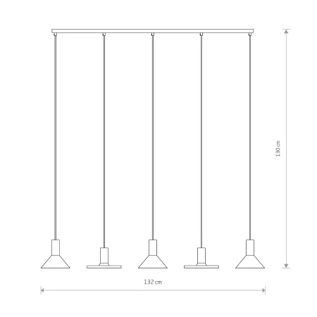Lampa wisząca HERMANOS V BLACK 10906 - Nowodvorski