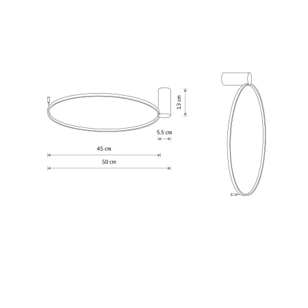 Lampa ścienno-sufitowa CIRCOLO LED S 3000K 10928 - Nowodvorski