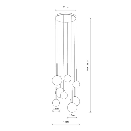 Lampa wisząca KARO VIII 10934 - Nowodvorski