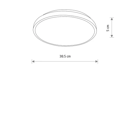Plafon AGNES ROUND LED PRO WHITE 22W 4000K IP44 10978 - Nowodvorski