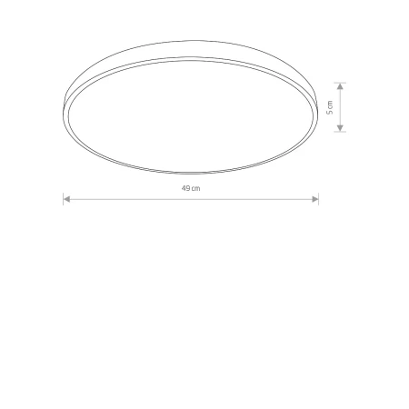 Plafon AGNES ROUND LED PRO WHITE 32W 4000K IP44 10980 - Nowodvorski