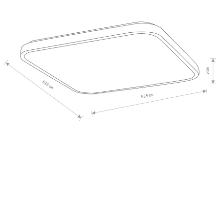 Plafon AGNES SQUARE LED PRO biały 64W 4000K IP44 10994 - Nowodvorski