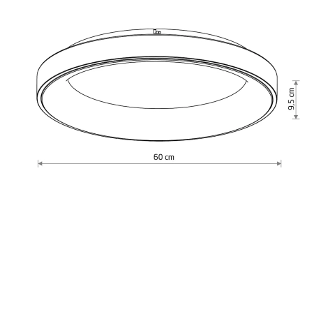 Plafon NIKKI ROUND LED WHITE 60W 4000K 11205 - Nowodvorski