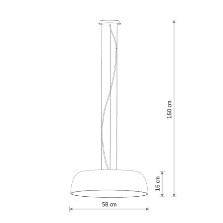 Lampa wisząca SATELLITE M umbra gray 11232 - Nowodvorski