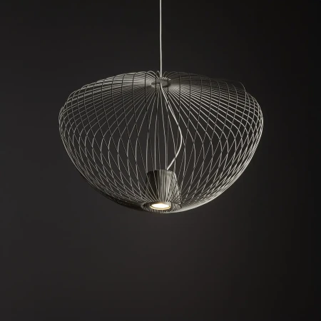 Lampa wisząca PUMPKIN M SILK GRAY 11244 - Nowodvorski