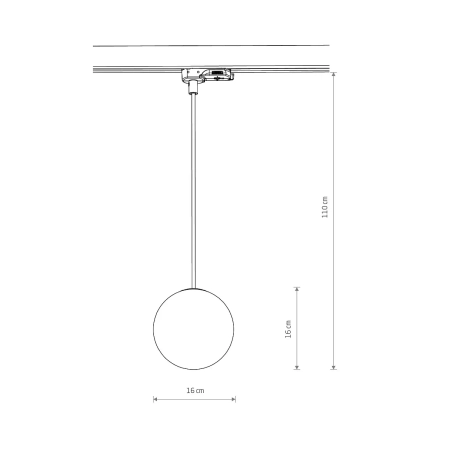 Lampa wisząca do szyn 3F CTLS SNOWBALL 11295 - Nowodvorski