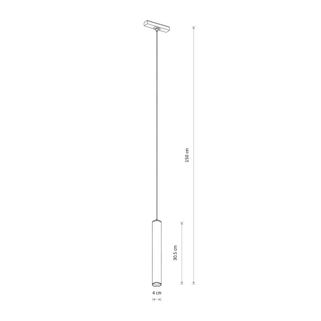 Lampa wisząca do szyn magnetycznych UT-LVM ROLLER LED 10W 3000K 11317 - Nowodvorski