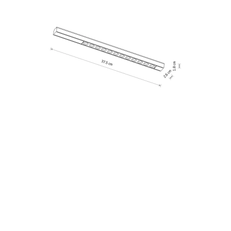 Oprawa liniowa do szyn magnetycznych UT-LVM FOCUS LED 12W 4000K 11331 - Nowodvorski