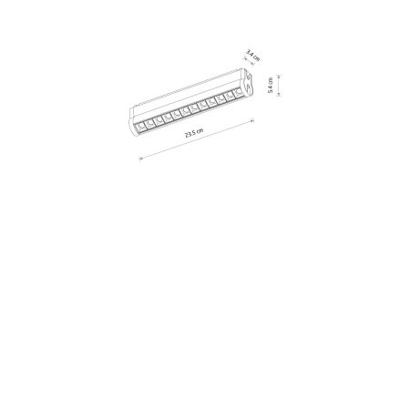 Oprawa liniowa do szyn magnetycznych UT-LVM FOCUS SWING LED 12W 4000K 11336 - Nowodvorski