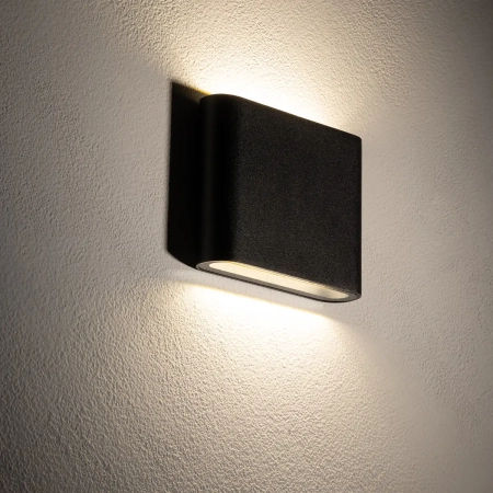 Kinkiet zewnętrzny SEMI LED S 2x3W czarny 11363 - Nowodvorski