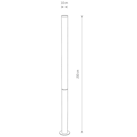 Słupek ogrodowy MIA LED L IP54 3000K 11375 - Nowodvorski