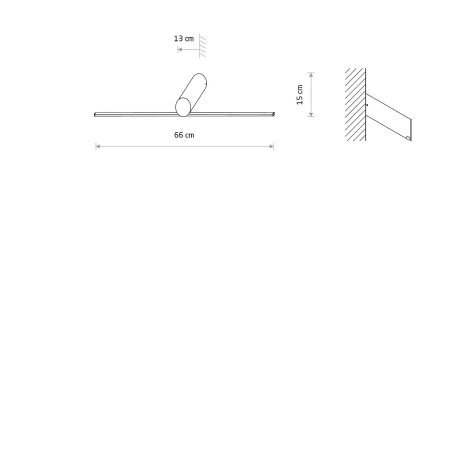 Kinkiet SLASH LED czarny 3000k 11431 - Nowodvorski
