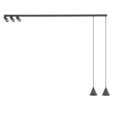 Lampa wisząca FOURTY V umbra gray 11472 - Nowodvorski