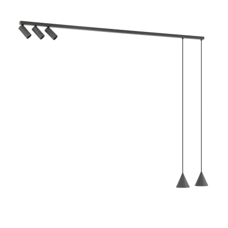 Lampa wisząca FOURTY V umbra gray 11472 - Nowodvorski