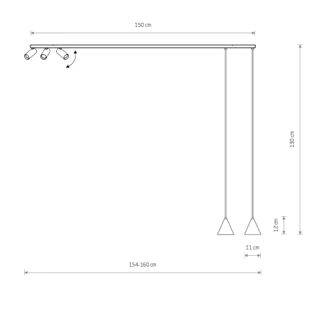 Lampa wisząca FOURTY V umbra gray 11472 - Nowodvorski