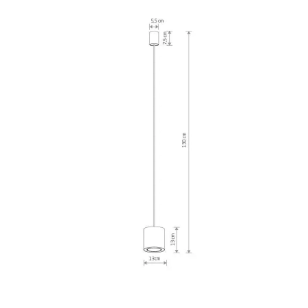 Lampa wisząca POINT DUO biała ze złotym środkiem 11510 - Nowodvorski