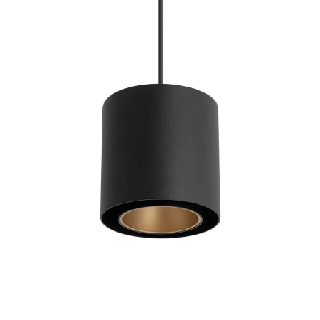 Lampa wisząca POINT DUO czarna ze złotym środkiem 11511 - Nowodvorski