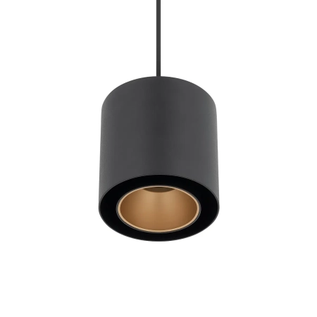 Lampa wisząca POINT DUO czarna ze złotym środkiem 11511 - Nowodvorski