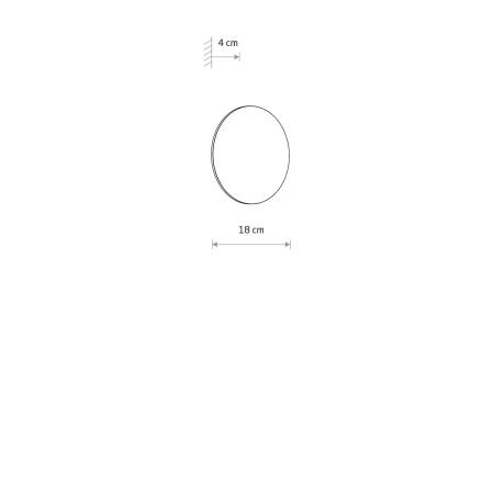 Kinkiet ARIA LED M czarny IP54 3000K 11565 - Nowodvorski