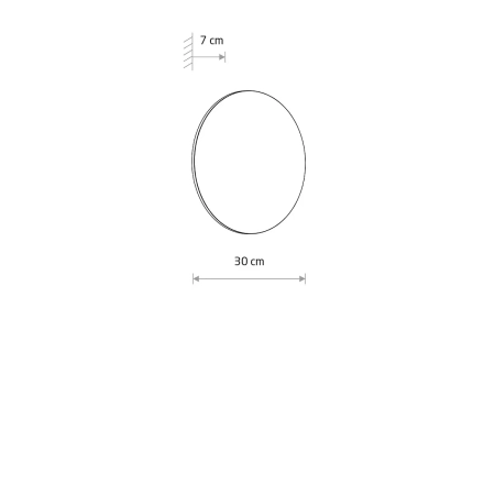 Kinkiet ARIA LED XL czarny IP54 3000K 11572 - Nowodvorski