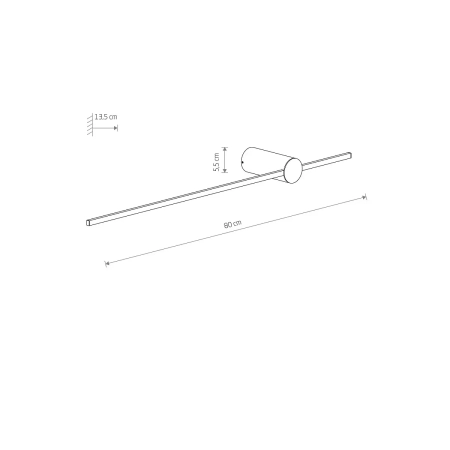 Kinkiet SABER LED M 4000K biały 11592 - Nowodvorski