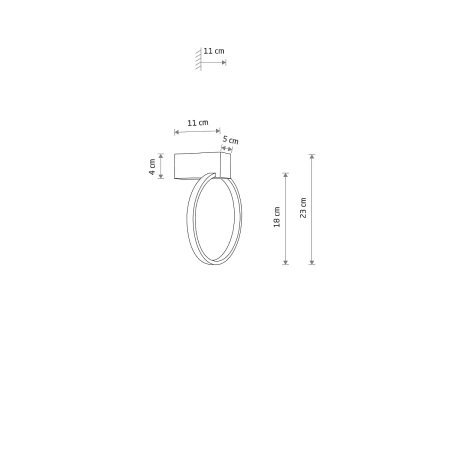 Kinkiet CIRCOLO LED XS 9W 3000K 11601 - Nowodvorski