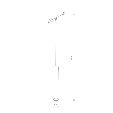 Lampa wisząca biała ROLLER LED 9W 3000K do szyn magnetycznych LVM 11640 - Nowodvorski