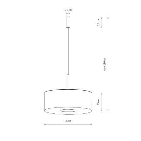 Lampa wisząca AMARELA L czarny melanż 11660 - Nowodvorski