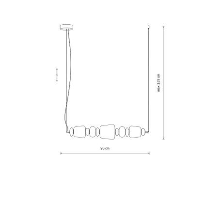 Lampa wisząca CERAMIC HORIZONTAL LED 26W 11699 - Nowodvorski