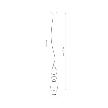Lampa wisząca CERAMIC VERTICAL LED 19W 11701 - Nowodvorski