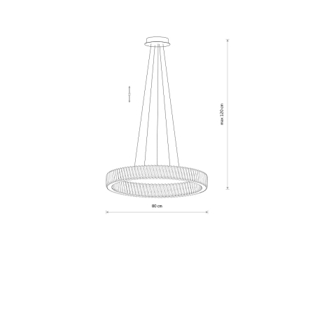 Lampa wisząca LUXORA ROUND LED 38W 11706 - Nowodvorski