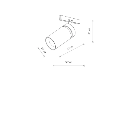 Spot ZOOM LED 5W 3000K do szyn magnetycznych NANO-LVM 11714 - Nowodvorski