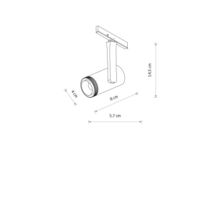 Spot ZOOM LED 7W 3000K do szyn magnetycznych NANO-LVM 11715 - Nowodvorski