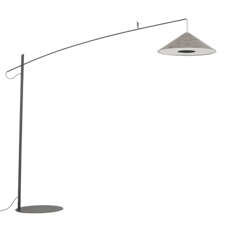 Lampa podłogowa POISE umbra gray A 11767 - Nowodvorski
