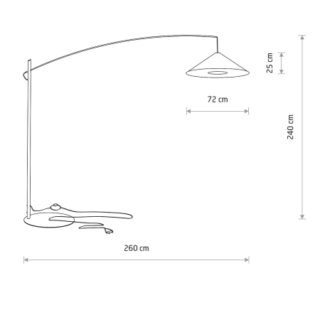 Lampa podłogowa POISE black A 11768 - Nowodvorski
