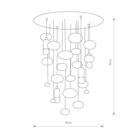 Lampa wisząca SALVA G 6845 - Nowodvorski