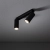 Lampa sufitowa FOURTY II czarna 2xGU10 R35 10737 - Nowodvorski