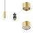 Lampa wisząca FOURTY S SOLID BRASS 10766 - Nowodvorski
