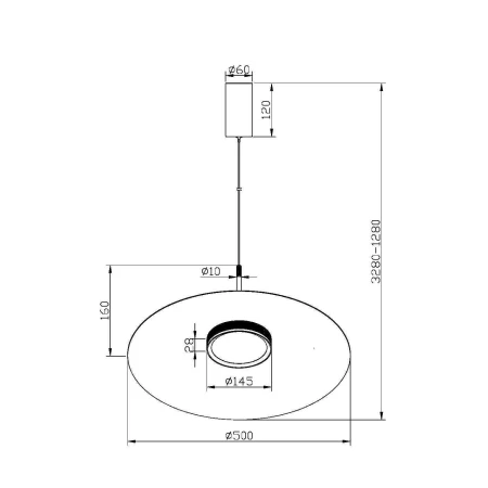Lampa wisząca El MOD041PL-L15W3K1- Maytoni
