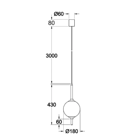 Lampa wisząca The Sixth Sense Z020PL-L6BS3K- Maytoni