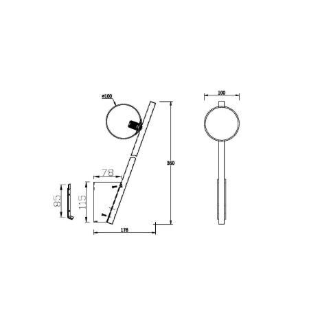 Kinkiet Kazimir MOD175WL-01G- Maytoni