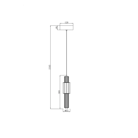 Lampa wisząca Verticale MOD308PL-L9CG3K - Maytoni
