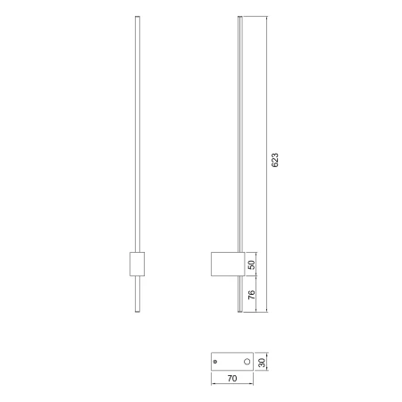 Kinkiet Pars C070WL-L6GB3K - Maytoni