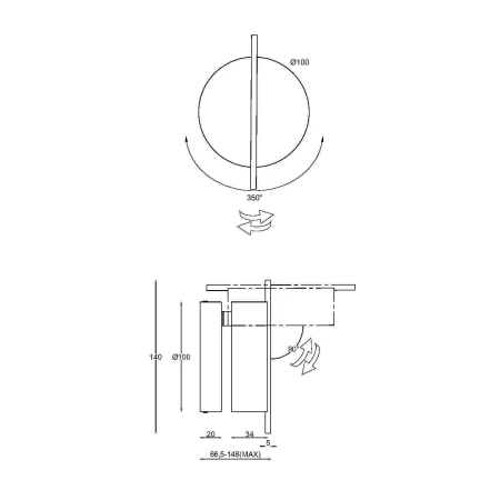 Kinkiet Nuance MOD180WL-L4W3K- Maytoni